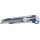 Нож технический КОБАЛЬТ лезвие 25 мм, двухкомпонентный корпус, металлическая направляющая, фиксатор, блистер