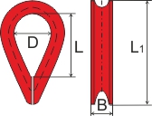 Коуш ГОСТ 2224-93 № 56 (15,5-18,5) Коуш ГОСТ 2224-93 № 56 (15,5-18,5)